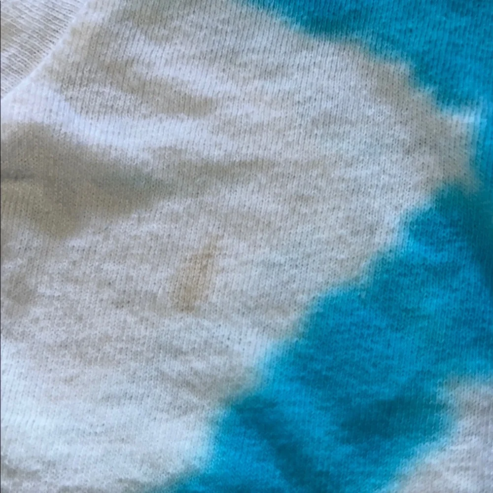 Blue & White Handmade Tie-Dye Gildan Kids T-Shirt Size: Youth Small (S)